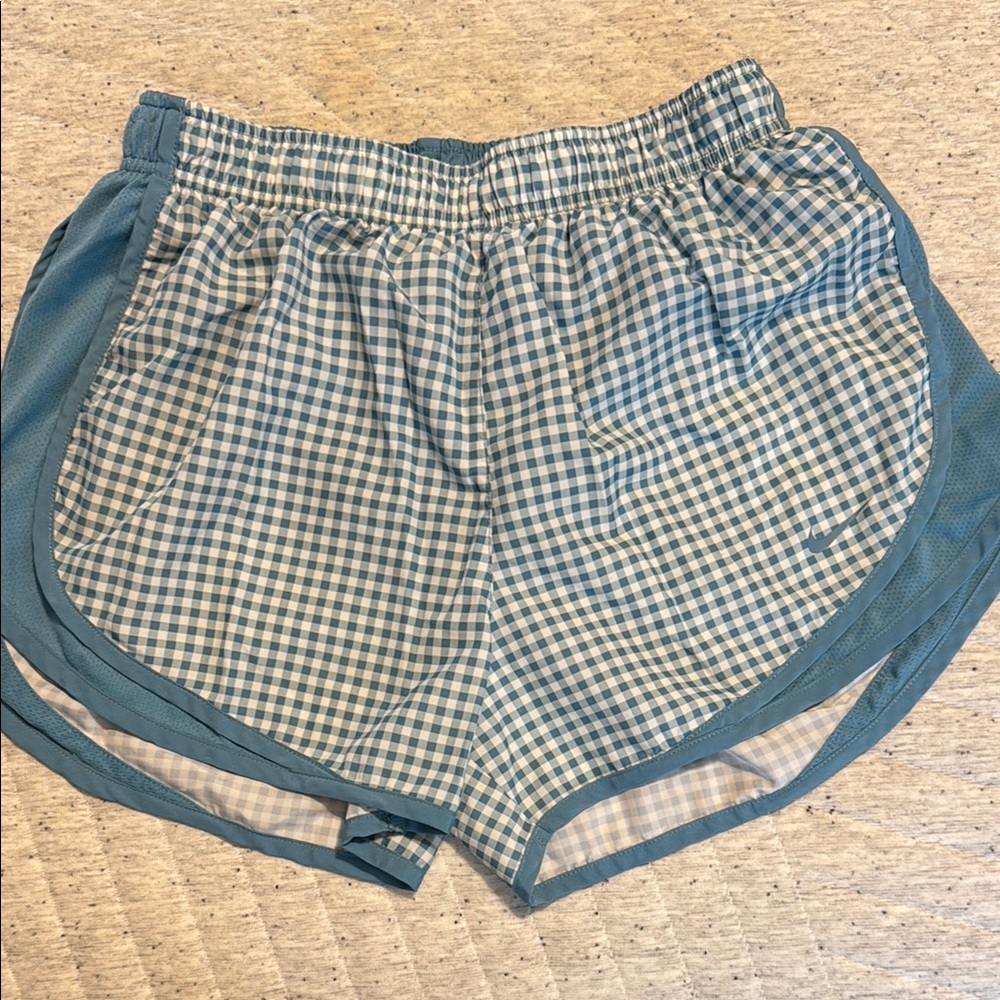 Nike Blue Gingham Women's Shorts